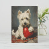 West Highland White Terrier Valentijnsdag Feestdagenkaart (Staand voorkant)