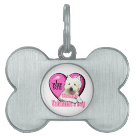 West Highland White Terrier Valentijnsdag Huisdieren Naamplaatje