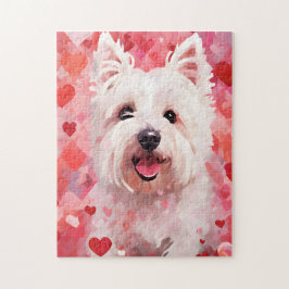 West Highland White Terrier Valentijnsdag Legpuzzel