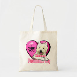 West Highland White Terrier Valentijnsdag Tote Bag