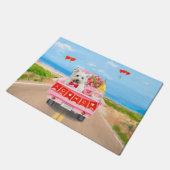 West Highland White Terrier Valentijnsdag Truck Deurmat (Schuin)