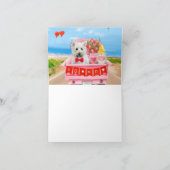 West Highland White Terrier Valentijnsdag Truck Kaart (Binnen)