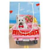 West Highland White Terrier Valentijnsdag Truck Medium Cadeauzakje (Achterkant)