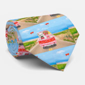 West Highland White Terrier Valentijnsdag Truck Stropdas (Opgerold)