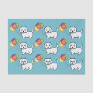 West Highland White Terrier Verjaardagsballonnen H Tissuepapier