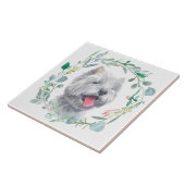 West Highland White Terrier Waterverf Wreator Tegeltje (Zijkant)
