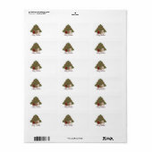 West Highland White Terrier West Kerstmis Etiket (Full Sheet)