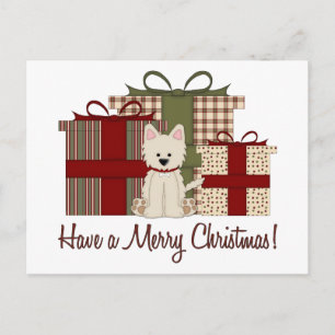 West Highland White Terrier West Kerstmis Feestdagenkaart