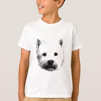 West Highland White Terrier Westie Dog Afbeelding T-shirt