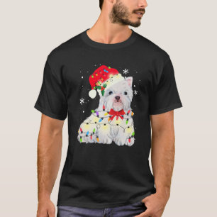 West Highland White Terrier Westie Dog Kerstmis G T-shirt
