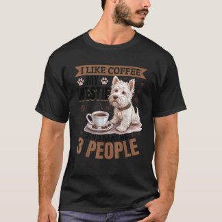 West Highland White Terrier Westie Hondenras I lik T-shirt