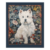 West Highland White Terrier Westie Tapestry Stijl Foto Afdruk (Voorkant)