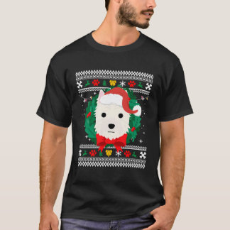 West Highland White Terrier Westie Ugly kerst T-shirt