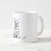 WEST HIGHLAND WHITE TERRIER. "WESTY"  GROTE KOFFIEKOP (Voorkant rechts)