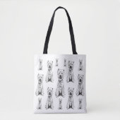 West Highland White Terrier. "Westy" - Pattern Tote Bag (Voorkant)