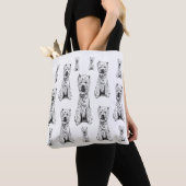 West Highland White Terrier. "Westy" - Pattern Tote Bag (Dichtbij)