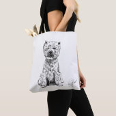 West Highland White Terrier. "Westy"  Tote Bag (Dichtbij)