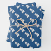 West HIghland White Terrier Wrapping Paper (In situ)