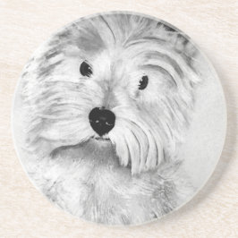 West Highland White Terrier Zandsteen Onderzetter