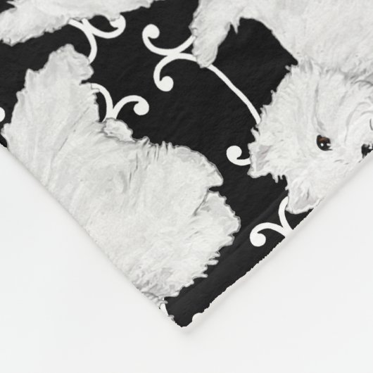 West Highland White Terriers Fleece Deken (Hoek)