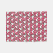 West Highland White Terriers Fleece Deken (Voorkant (Horizontaal))