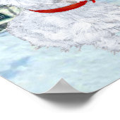 West Highland White Terriers in de sneeuw Poster (Hoek)