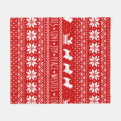 West Highland White Terriers Kerstmis Dogs Fleece Deken (Voorkant (Horizontaal))