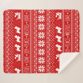 West Highland White Terriers Kerstmis Dogs Sherpa Deken (Voorkant (horizontaal))