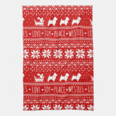 West Highland White Terriers Kerstmis Dogs Theedoek (Verticaal)