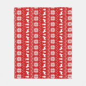 West Highland White Terriers | Kerstmis Fleece Deken (Voorkant)