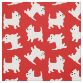 West Highland White Terriers Kerstmis Stof (Swatch)