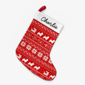 West Highland White Terriers Pattern Westie Dogs S Kleine Kerstsok (Voorkant (Hangend))