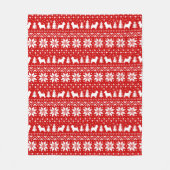 West Highland White Terriers | Westie Christmas Fleece Deken (Voorkant)