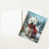 West Highland Witte Terriër Hond in Sneeuw Kerstmi Planner (Display)