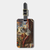 West Highland Witte Terriër Hond Kerstfeest Bagagelabel