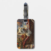 West Highland Witte Terriër Hond Kerstfeest Bagagelabel