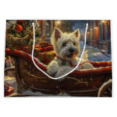 West Highland Witte Terriër Hond Kerstfeest Groot Cadeauzakje (Voorkant)