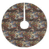 West Highland Witte Terriër Hond Kerstfeest Kerstboom Rok (Voorkant)