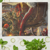 West Highland Witte Terriër Hond Kerstfeest Theedoek (Gevouwen)