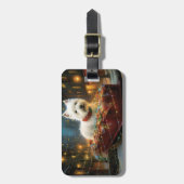 West Highland Witte Terriër Kerstfeest Bagagelabel (Voorkant verticaal)