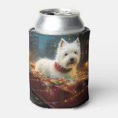 West Highland Witte Terriër Kerstfeest Blikjeskoeler (Blikje Voorkant)