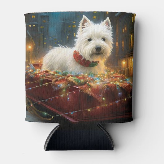 West Highland Witte Terriër Kerstfeest Blikjeskoeler (Voorkant)