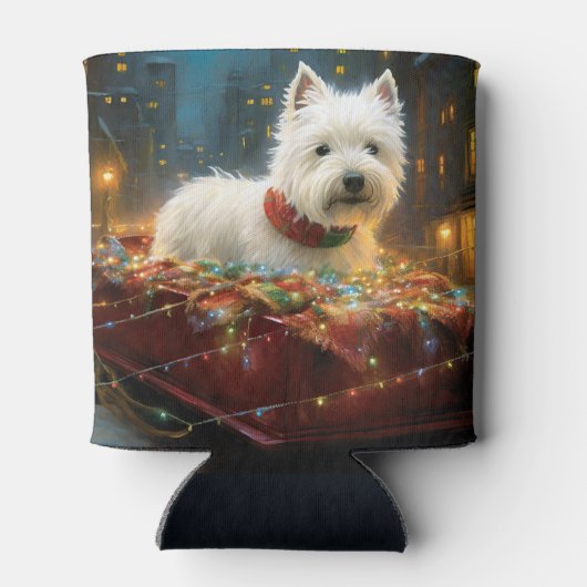 West Highland Witte Terriër Kerstfeest Blikjeskoeler