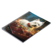 West Highland Witte Terriër Kerstfeest Notitieboek (Linkerzijde)