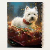 West Highland Witte Terriër Kerstfeest Planner (Achterkant)