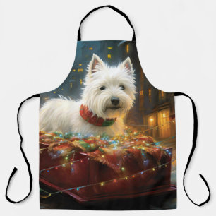 West Highland Witte Terriër Kerstfeest Schort
