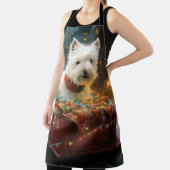 West Highland Witte Terriër Kerstfeest Schort (Insitu)