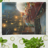 West Highland Witte Terriër Kerstfeest Theedoek (Gevouwen)