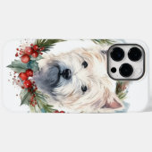 West Highland Witte Terriër Kerstkrans Case-Mate iPhone Case (Achterkant (horizontaal))