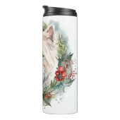 West Highland Witte Terriër Kerstkrans Thermosbeker (Geroteerd rechts)